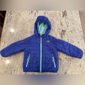 Reversable LLBean toddler jacket size 4T